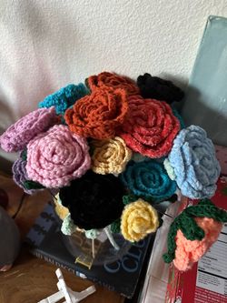 Handmade Crochet Roses