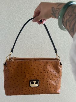 Vintage Valentina  ostrich leather purse