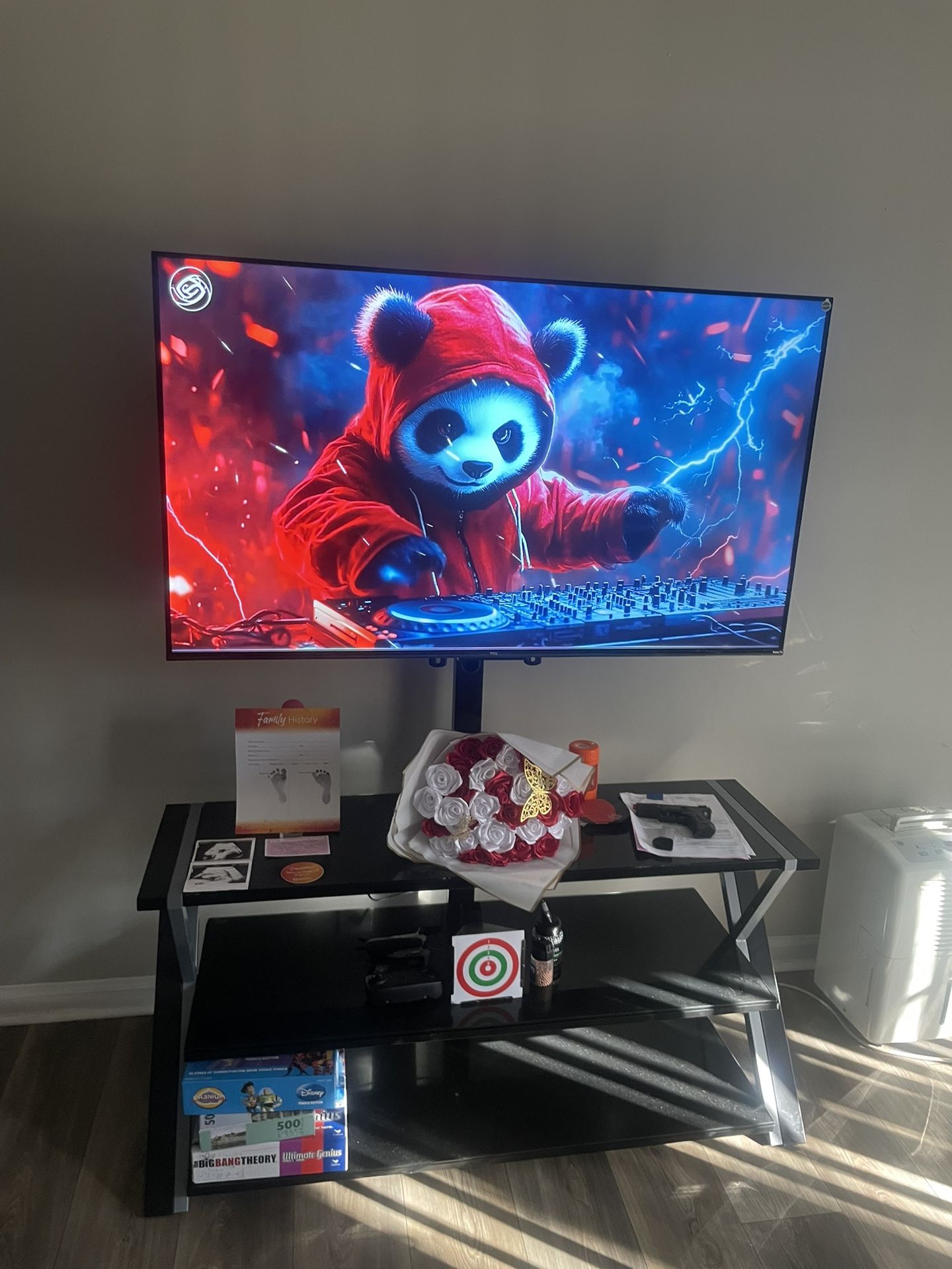 55” Smart Tv+ Dining Table+ Dryer