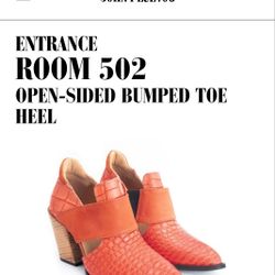 John Fluevog: Room 502 Open-sided Bump Toe Heel
