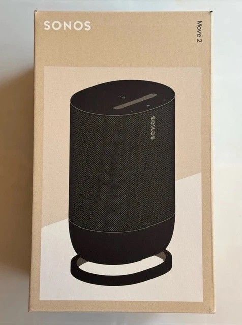 Sonos Move 2 - Black - MOVE2US1 Wireless Portable Bluetooth Speaker NEW SEALED