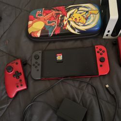 Nintendo Switch OLED With Case Charger And Extra controller 