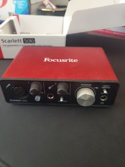 Scarlett Solo USB Audio Interface 2nd Gen