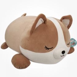 Squishmallows Jumbo Plush 30" Regina Corgi Dog Sleepamallows Brown/White - NWT- NEW