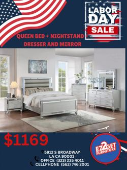 4pcs Bedroom set $50 dollar down with