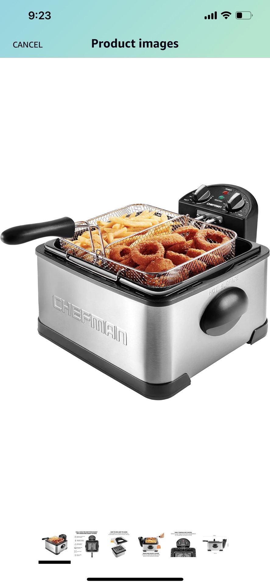 Chefman 4.5L Dual Cook Pro Deep Fryer for Sale in San Antonio, TX OfferUp