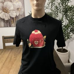 Carhartt Wip Pudding Printed Cotton T-Shirt Black Men’s Size Large 