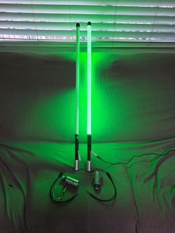 New pair 3ft LPG led whips for rzr canam sxs