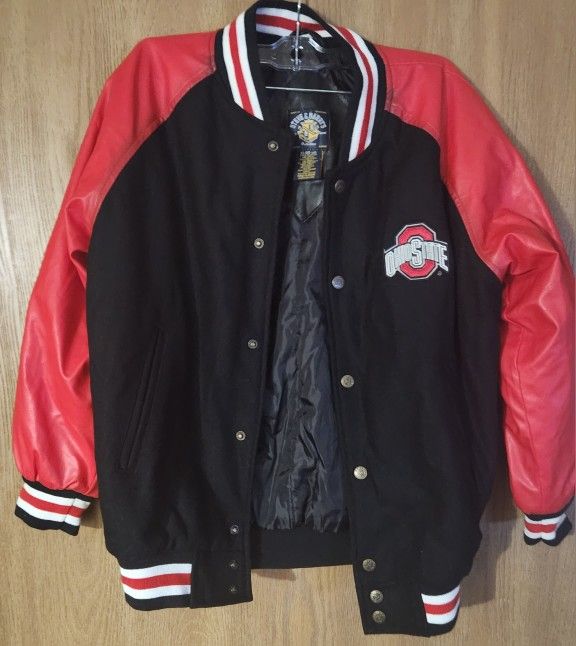 Steve & Barry's Ohio State Jacket Red & Black Boys Size 14/16