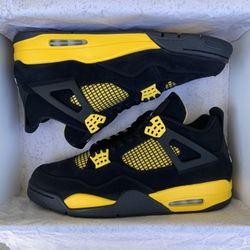 new air jordan 4 retro “thunder” men’s size 12