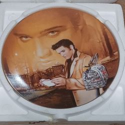 Elvis Presley Collector's Plate Return To Sender King Rock Number 5 Serial