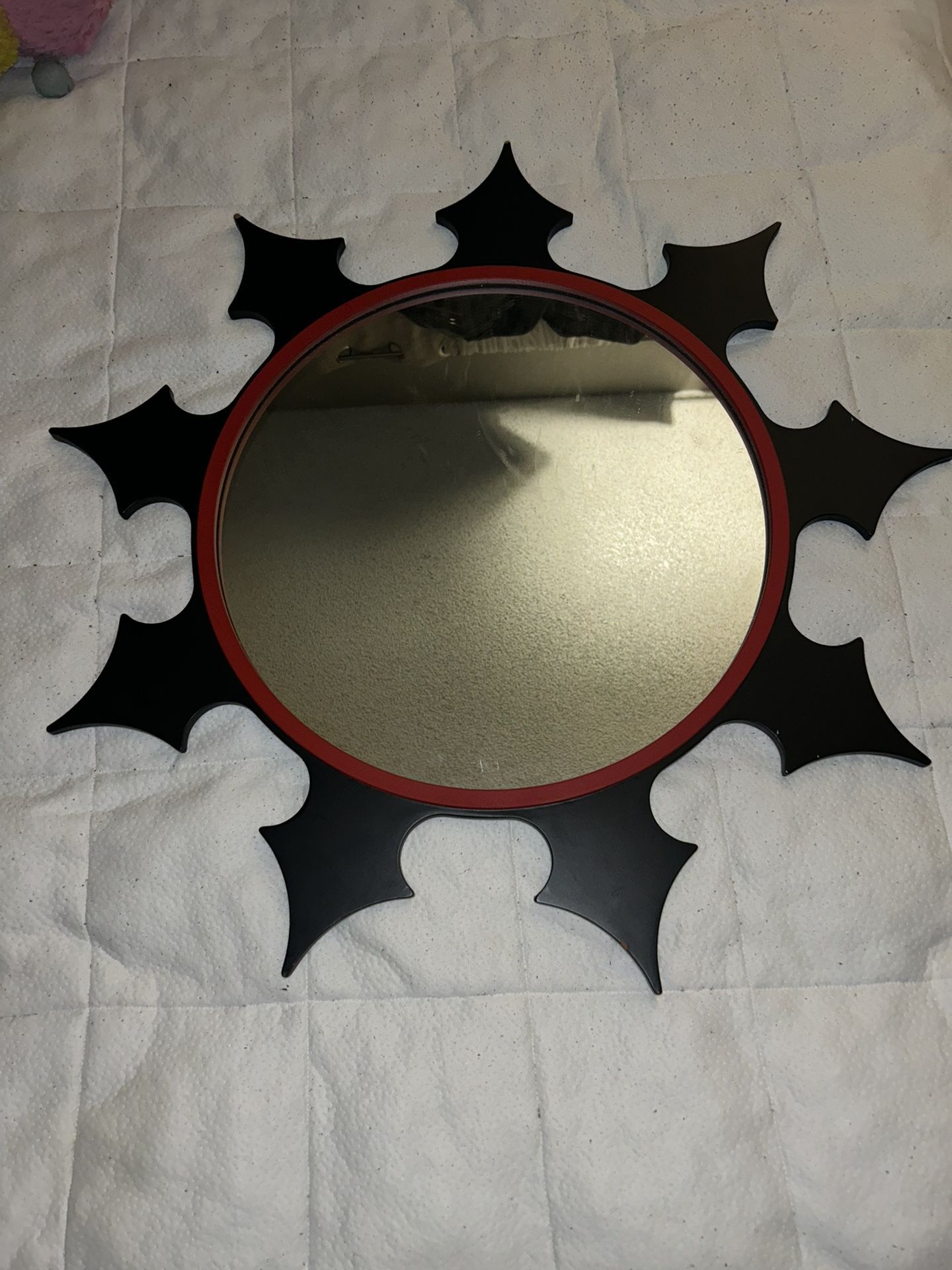 Black And Red Sunlike Mirror 
