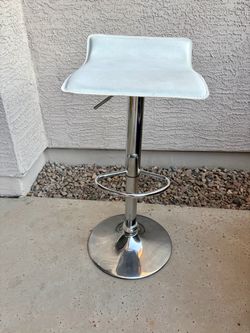 1-Costway Swivel Bar Stools Adjustable PU Leather/ Backless