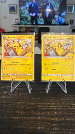Pokemon 25th anniversary Pikachu cards $10