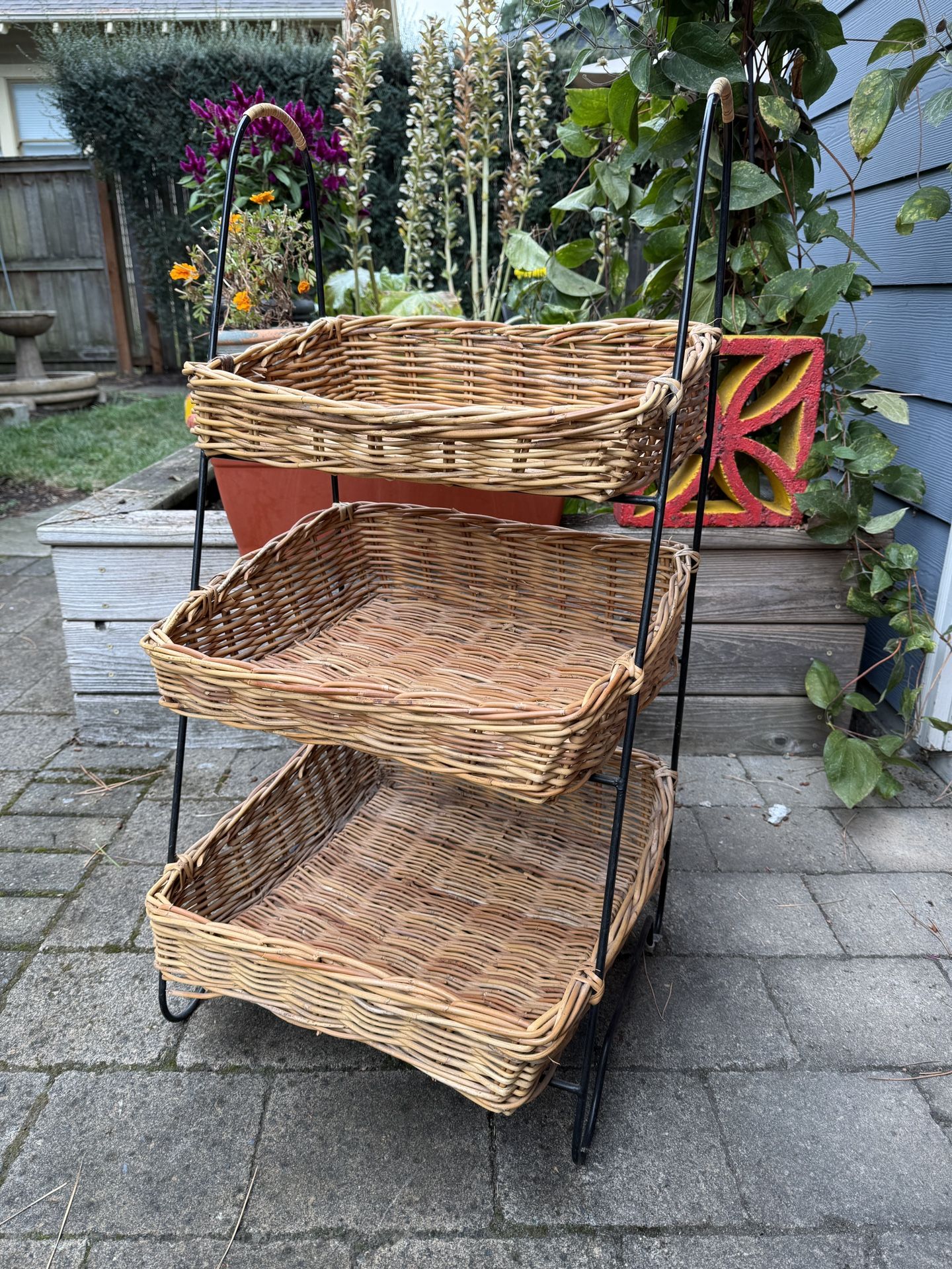 3 Tier Wicker basket
