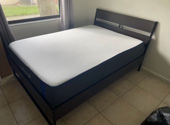 Full Size IKEA Bed Frame And Nectar Mattress