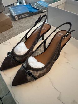 Donald Pliner Leopard Slingback Heels size 7.5
