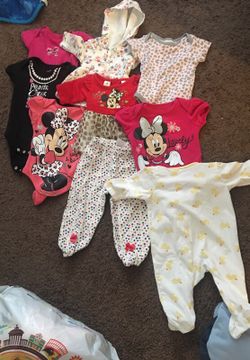 50-100 items of baby girl clothes newborn to 24 months