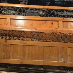 King Sleigh Headboard & Footboard 