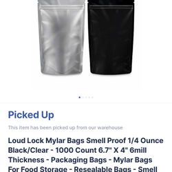 MYLAR SMELL PROOF BAGS!