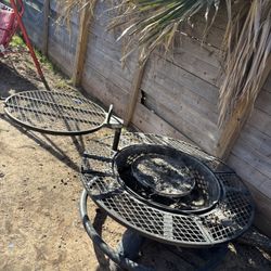 Fire pit grill