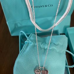 Tiffany’s Silver Mini Heart Pendant Necklace 