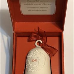 Hallmark Christmas Porcelain Bell 2007