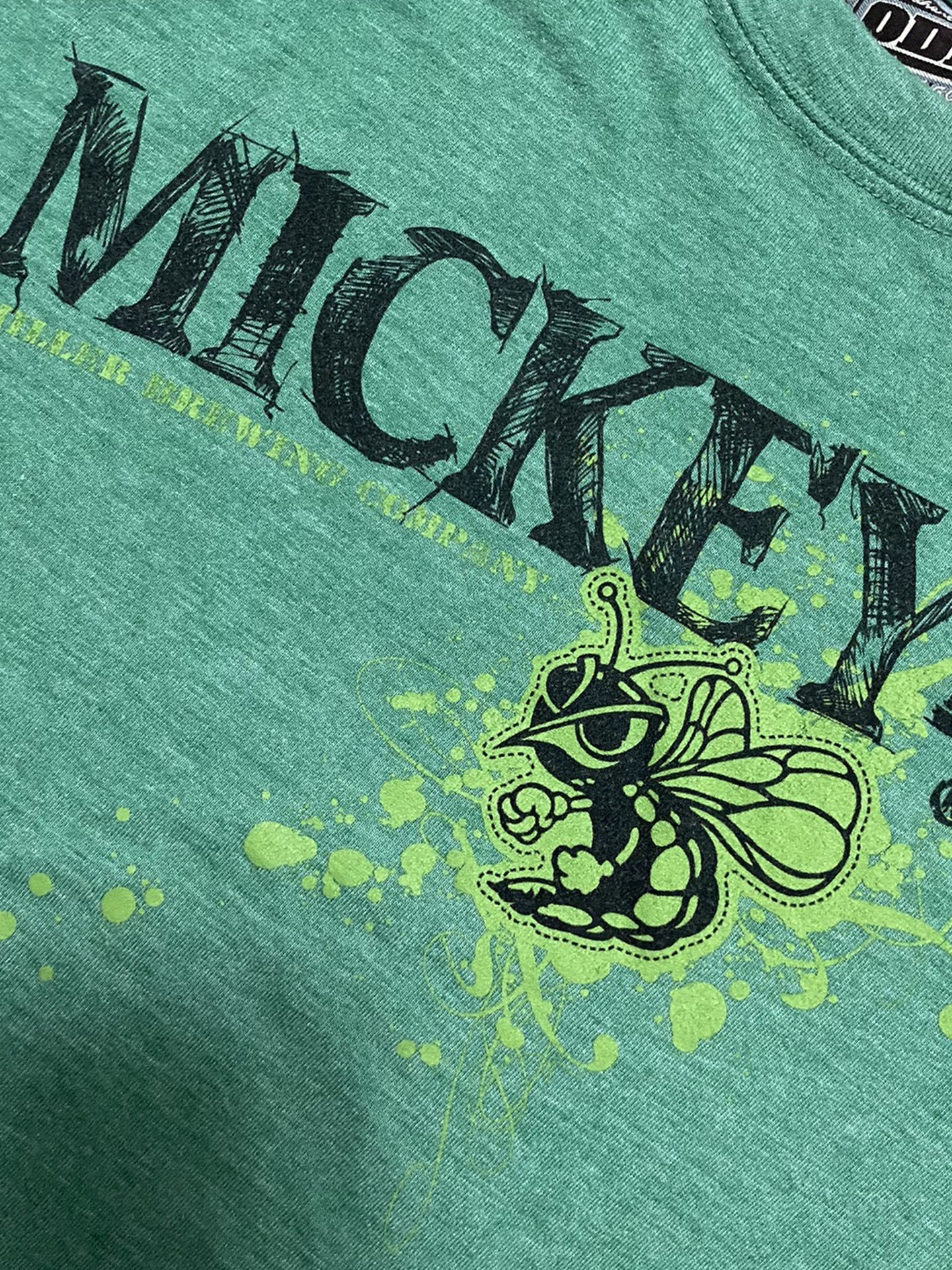 Vintage Mickeys Malt Bee Beer Tee Shirt 80’s 90’s Coors Med Large Miller