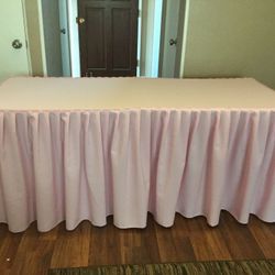 6ft tablecloth for sale baby pink