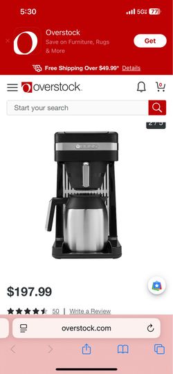 Kitchen and Dining / Small Kitchen Appliances / Coffee and Tea / Coffee Makers BUNN Speed Brew CSB3T 10 cups Black/Silver Coffee Maker