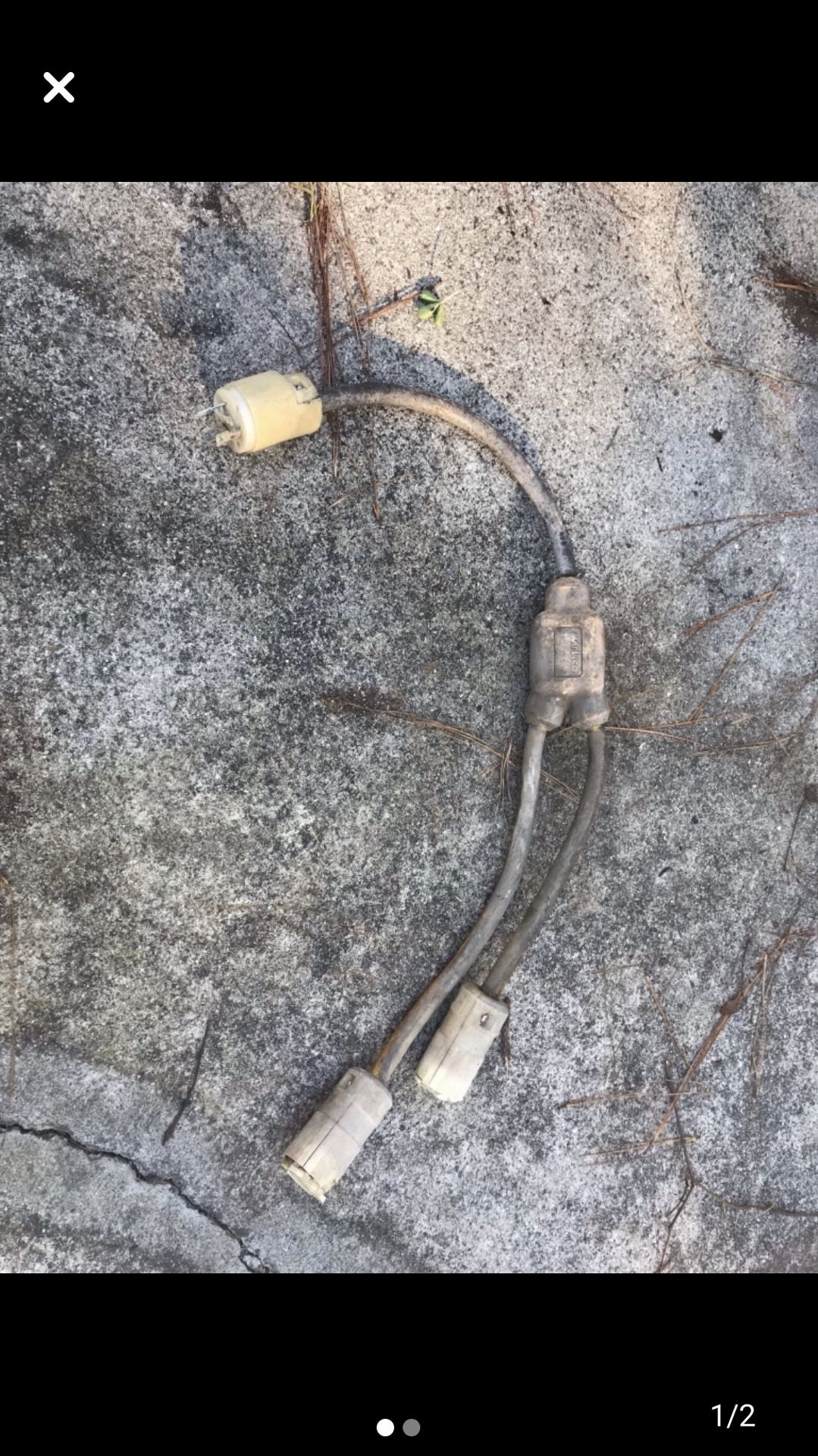 Marine or RV heavy duty extension splitter