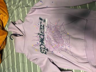 Sp5der açaí Large hoodie