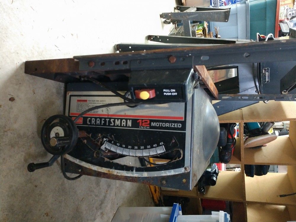 Craftsman 12" Cast Iron Table Saw