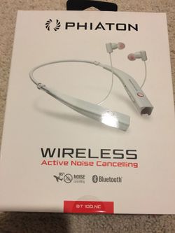 Phiaton wireless active noise cancelling BT100 NC headphones