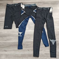 Underarmour Project Rock Collection Compression Shorts & Pants