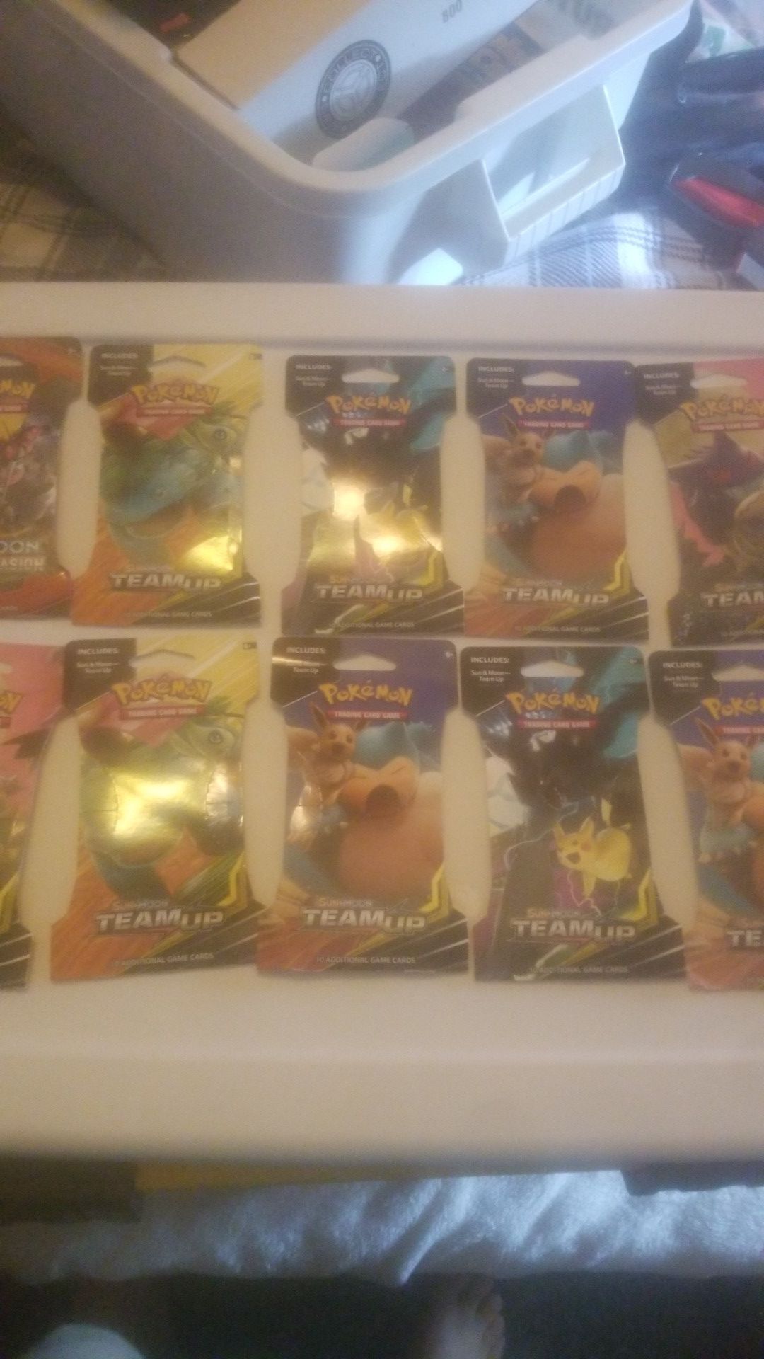 10 Pokemon booster packs (read description below)