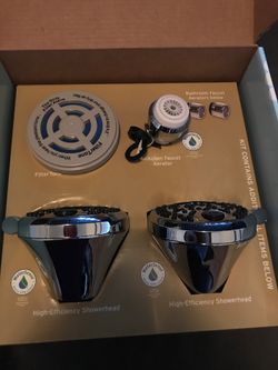 2 SHOWERHEADS 1 KITCHEN FAUCET AERATOR 1 FILTERTONE ALARM
