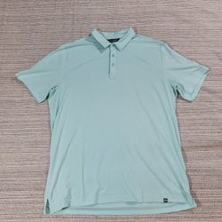 Travis Mathew Shirt XL Green Mens Golf Polo Lightweight Athleisure Sporty Casual