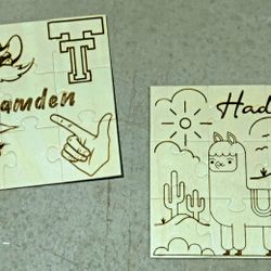 Custom Wooden Magnetic Puzzle. 