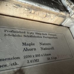 Prefinished 3-ply Ship-dock Parquet-Maple Nature