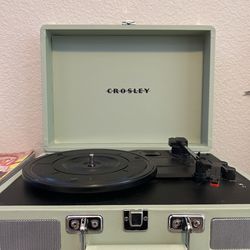 Crosley Green Suitcase Record Player