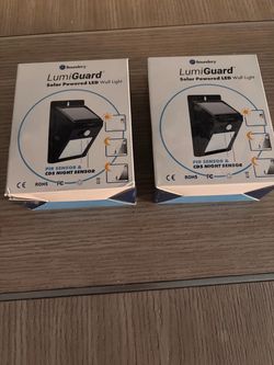 Boundery LumiGuard Solar LED Wall Light – 2 Pack