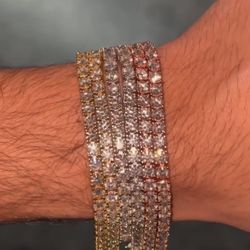 Moissanite tennis bracelet