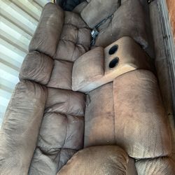 Living Spaces Electric Recline Couch