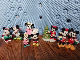 MICKEY /MINNIE MOUSE CERMANIC FIGURES