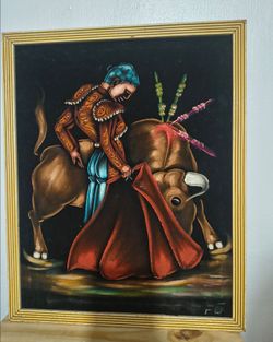 FG - MEXICAN BLACK VELVET ARTWORK 18"×15"