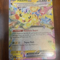 Pokemon Pikachu EX Surging Sparks Ultra Rare Holo 57/191 MINT PACK FRESH!