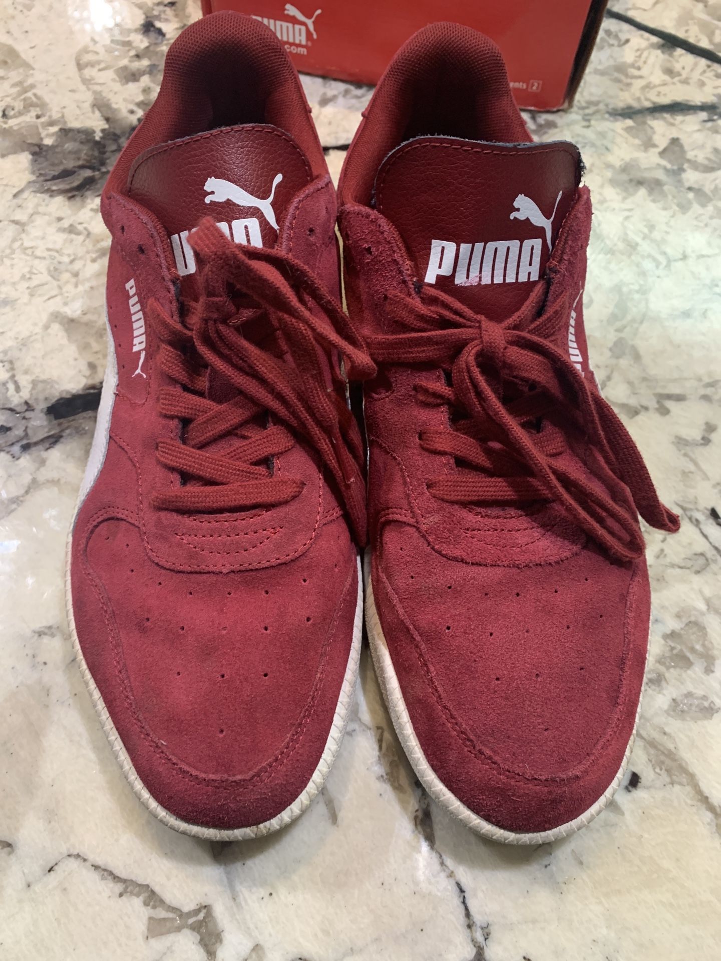 Puma Icra Trainer Suede Classic Men's 12 Red & White New With Box Retro