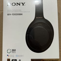 SONY WH-1000XM4 Black Headphones **New In Sealed Box**