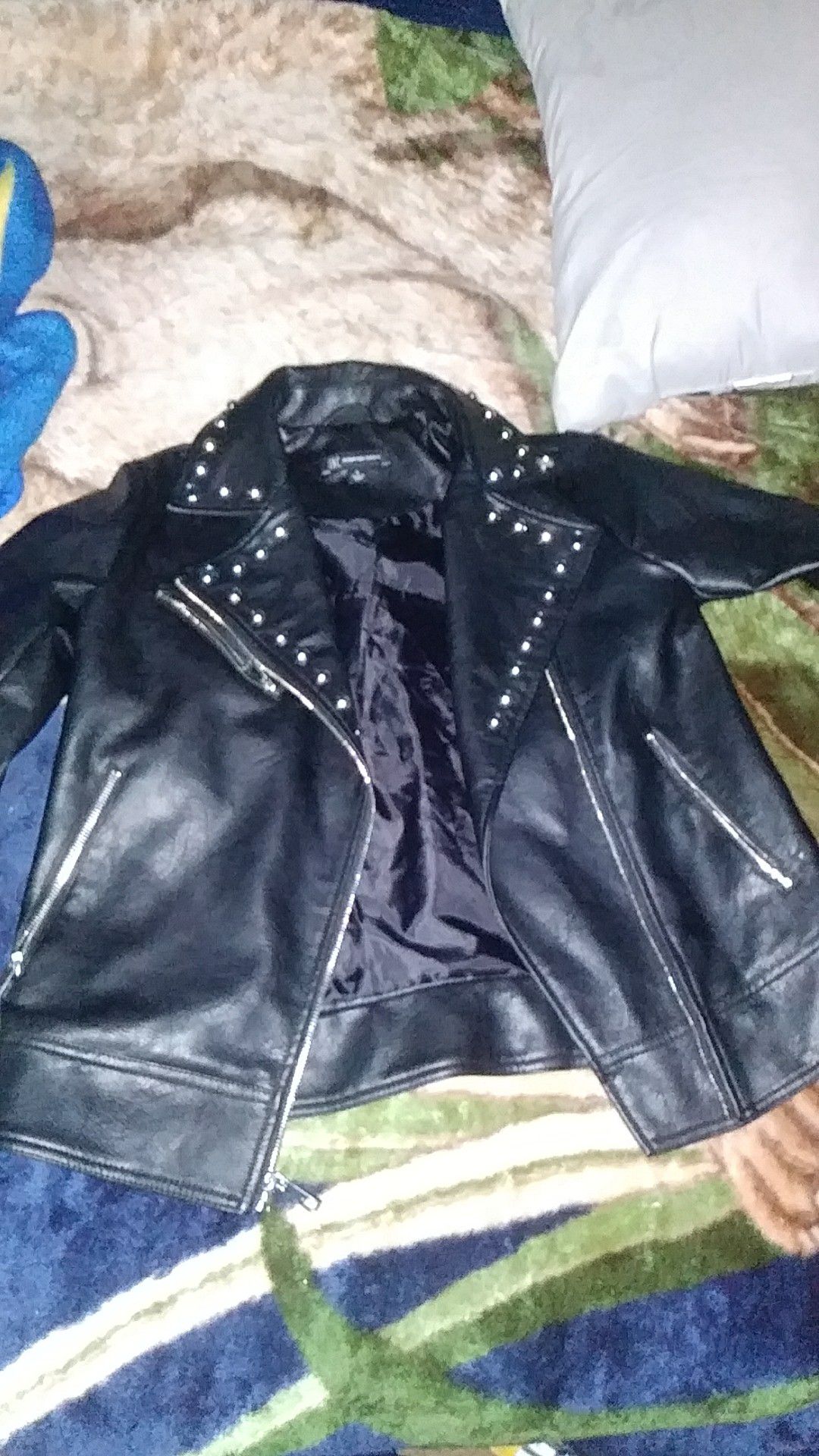 International concepts womens leather jacket